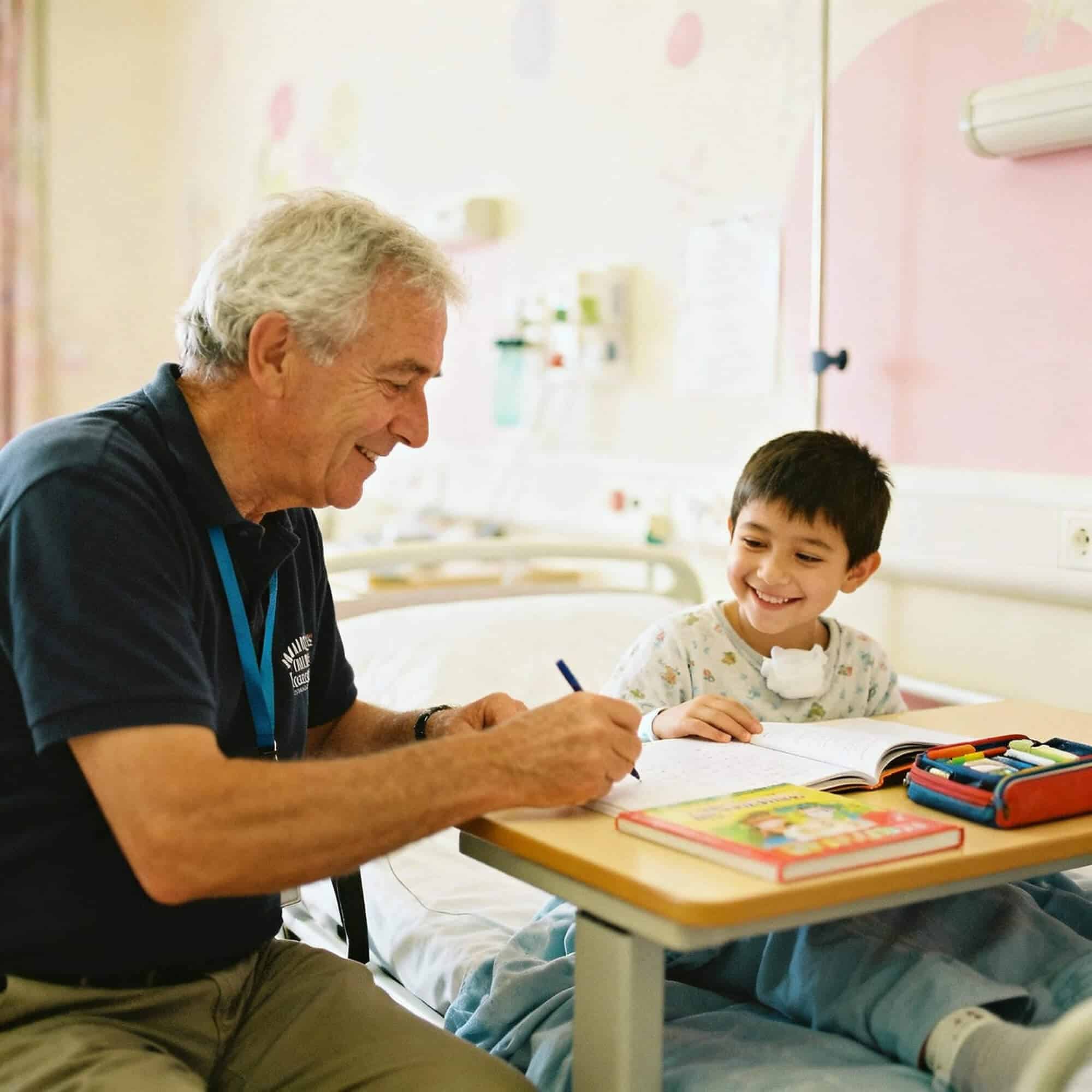 Soutien scolaire enfants malades association Sourire Ensemble